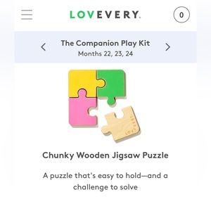 Lovevery chunky wooden jigsaw puzzle